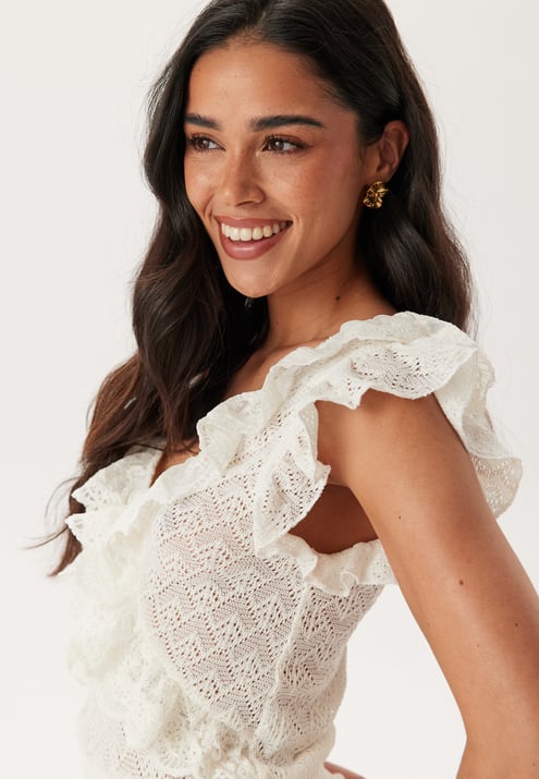 Andrea Norrman X Bubbleroom Knitted Frill Top 