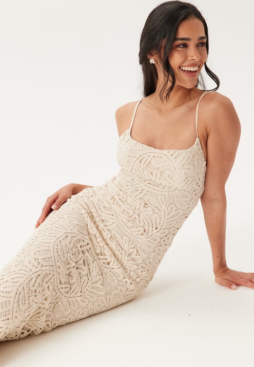 Bardot Adoni Crochet Midi Dress