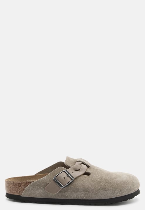 Birkenstock Boston Braided Suede Leather