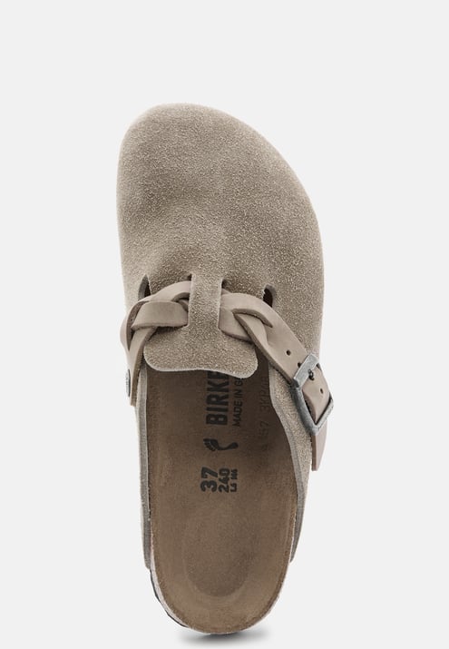 Birkenstock Boston Braided Suede Leather