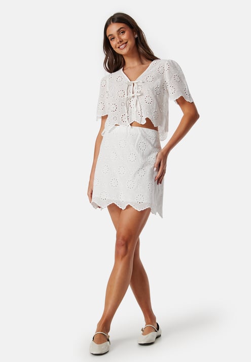 BUBBLEROOM Broderie Anglaise Mini Skirt