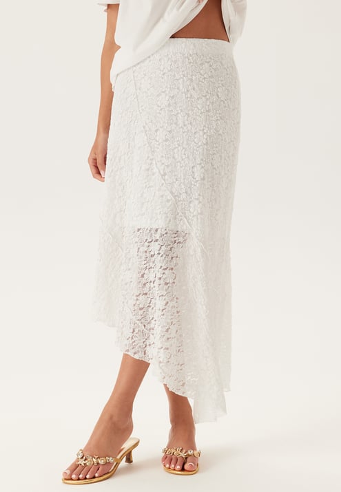 BUBBLEROOM Asymmetric Lace Skirt