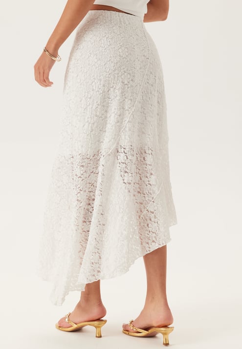 BUBBLEROOM Asymmetric Lace Skirt
