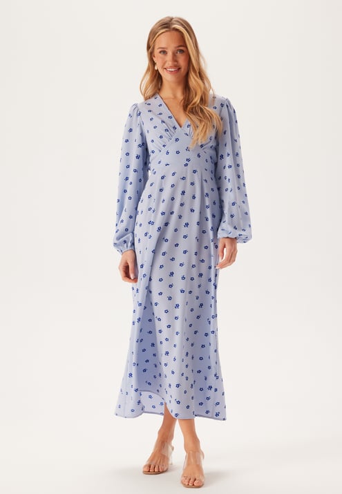 BUBBLEROOM Balloon Sleeve Maxi Dress 