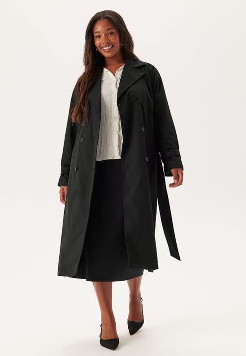 BUBBLEROOM Belted Midi Trenchcoat