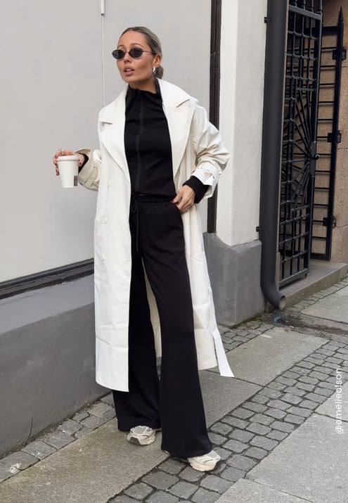 BUBBLEROOM Belted Midi Trenchcoat