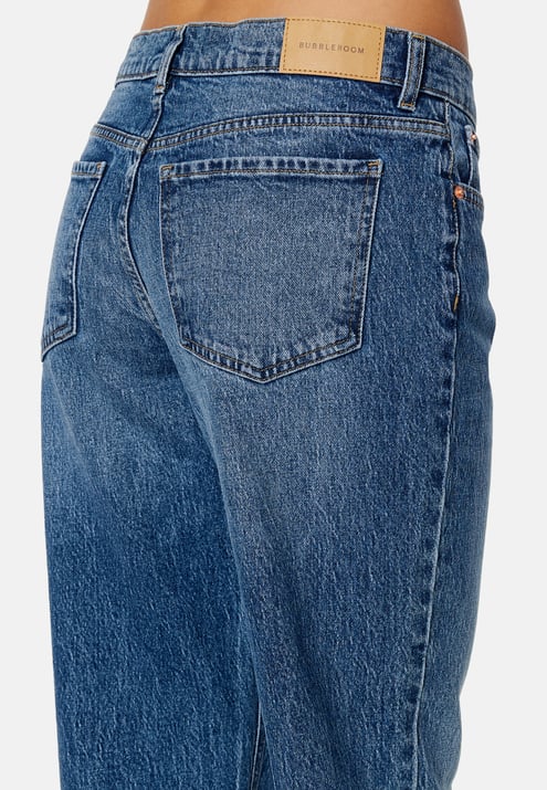 BUBBLEROOM Low Waist Straight Jeans