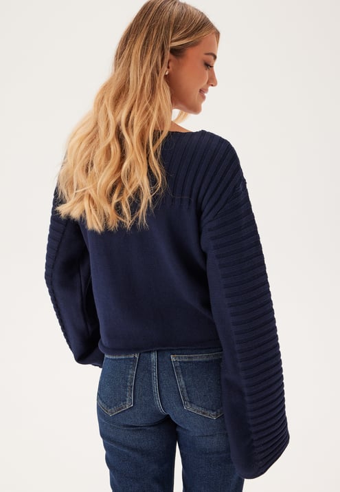 BUBBLEROOM Boatneck Knitted Sweater