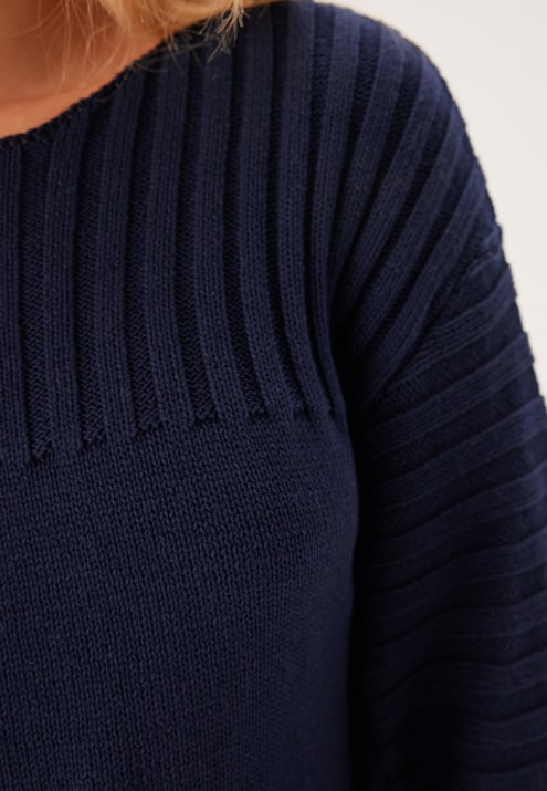 BUBBLEROOM Boatneck Knitted Sweater