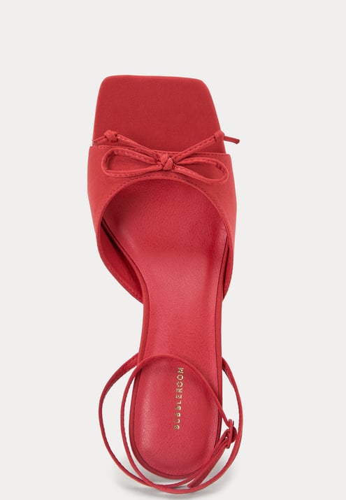 BUBBLEROOM Bow Low heel Strap Sandal
