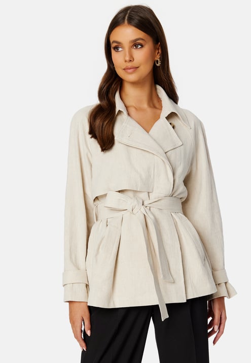 BUBBLEROOM CC Linen Trenchcoat