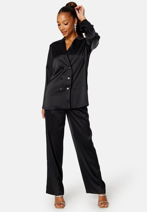 BUBBLEROOM Chana satin blazer