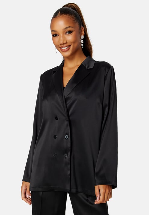 BUBBLEROOM Chana satin blazer