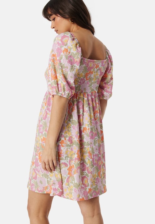 BUBBLEROOM Puff Sleeve Short Dress