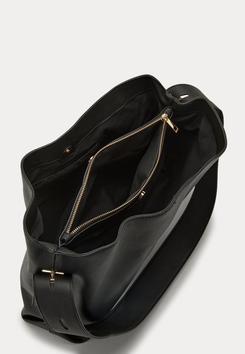 BUBBLEROOM Faux Leather Tote Bag
