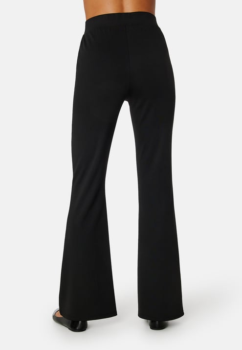 BUBBLEROOM Flared Belted Trousers