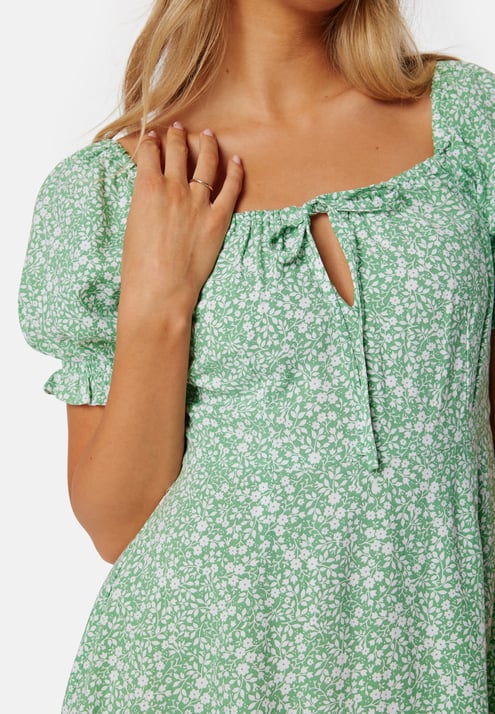 BUBBLEROOM Front Tie Short Dress