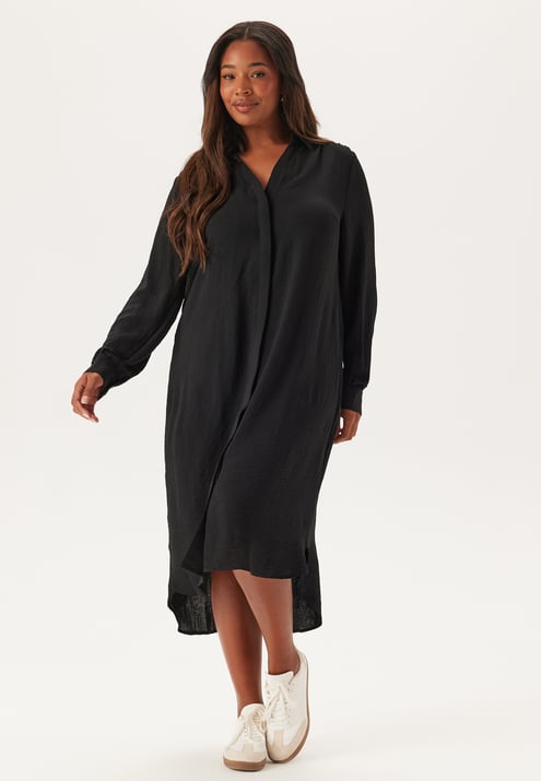 BUBBLEROOM Hidden Button Shirt Dress