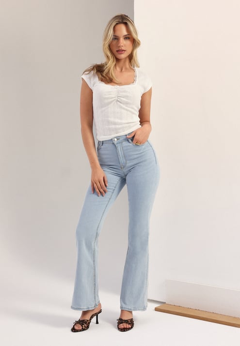 BUBBLEROOM High Flare Superstretch Jeans