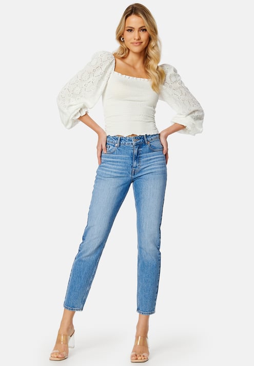 BUBBLEROOM Square Neck Smock Top