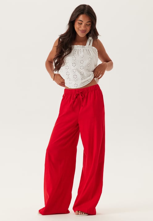 BUBBLEROOM Linen Blend Trousers 