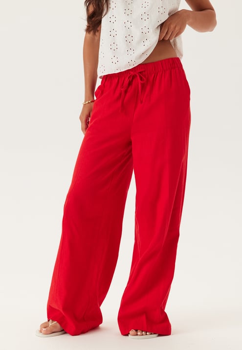 BUBBLEROOM Linen Blend Trousers 