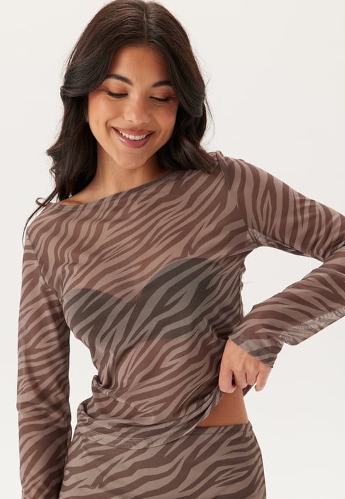 BUBBLEROOM Long Sleeve Mesh Top