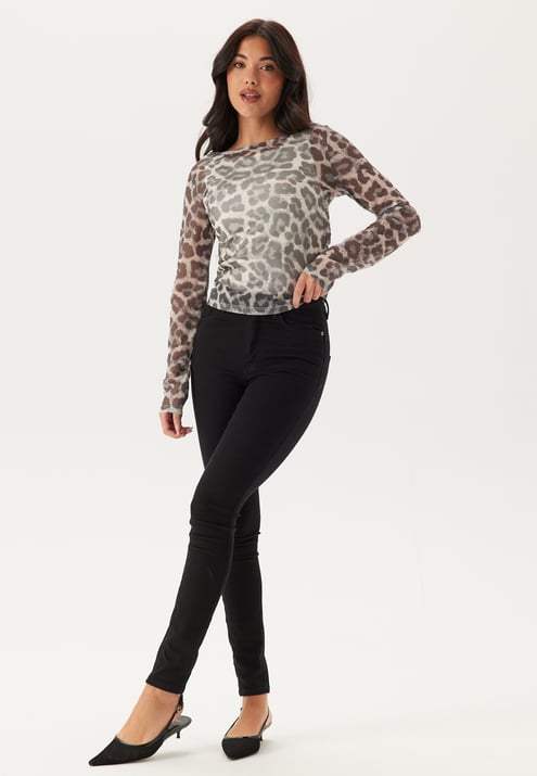 BUBBLEROOM Long Sleeve Mesh Top