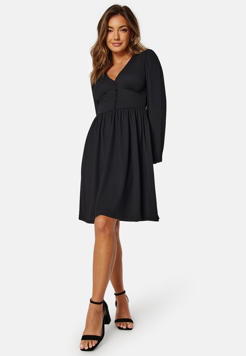 BUBBLEROOM Structure Button Short Dress