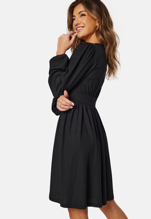 BUBBLEROOM Structure Button Short Dress