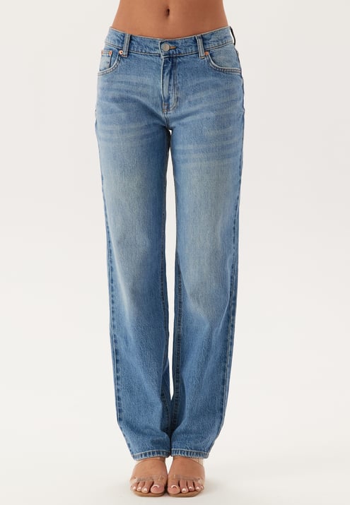 BUBBLEROOM Low Waist Straight Jeans