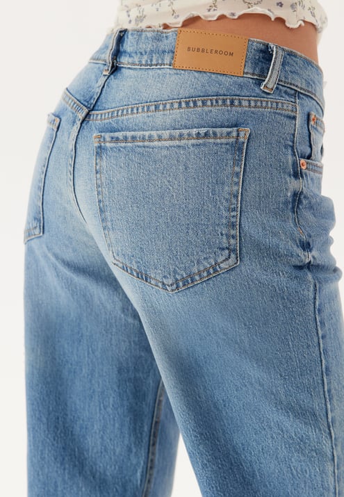 BUBBLEROOM Low Waist Straight Jeans