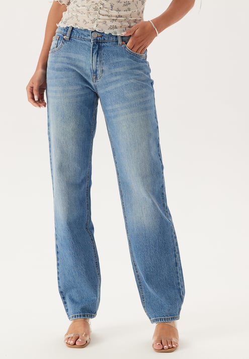 BUBBLEROOM Low Waist Straight Jeans