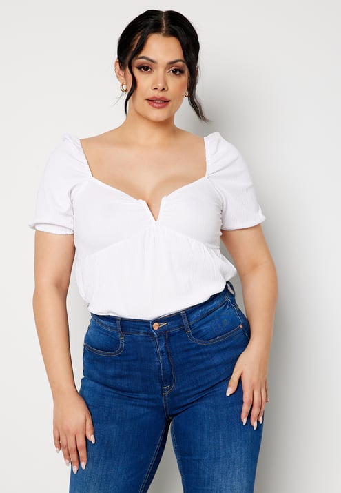 BUBBLEROOM Manda puff sleeve top
