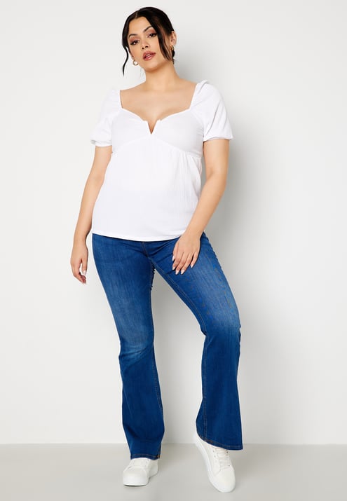 BUBBLEROOM Manda puff sleeve top