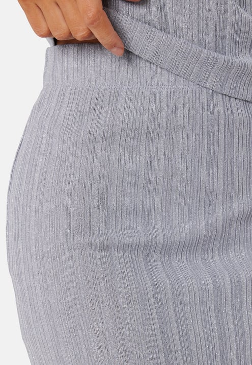 BUBBLEROOM Sparkling Rib Midi Skirt