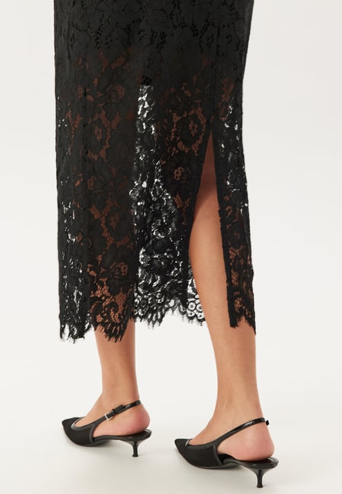 BUBBLEROOM Midi Lace Skirt 