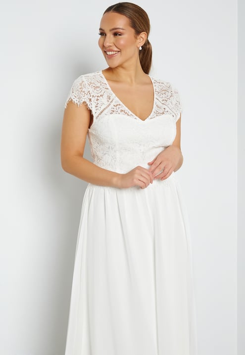 Bubbleroom Occasion Open Back Lace Gown