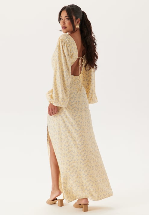 Bubbleroom Occasion Balloon Sleeve Wrap Gown