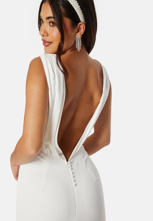 Bubbleroom Occasion Open Back Sleeveless Wedding Gown