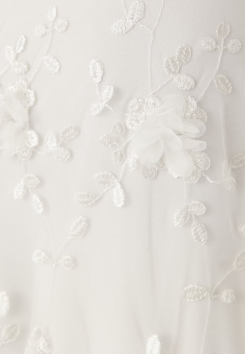 Bubbleroom Occasion Embroidered Floral Wedding Gown