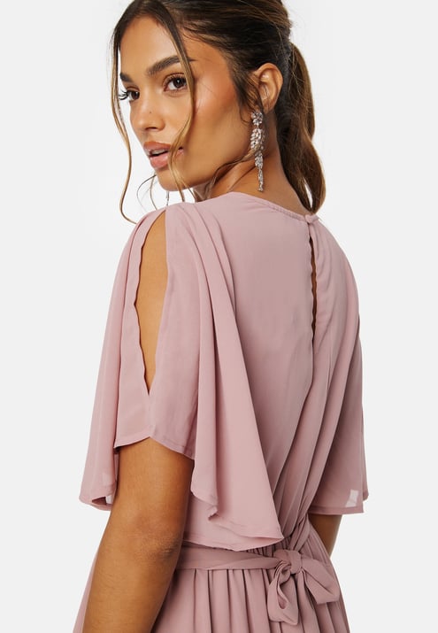 Bubbleroom Occasion Butterfly Sleeve Chiffon Gown