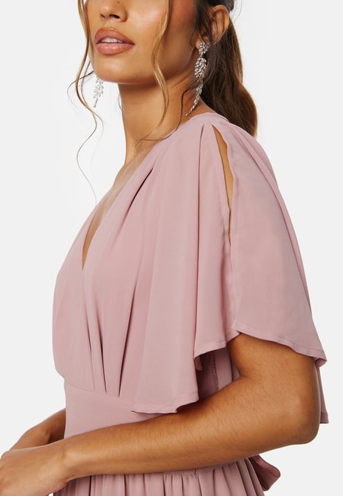 Bubbleroom Occasion Butterfly Sleeve Chiffon Gown