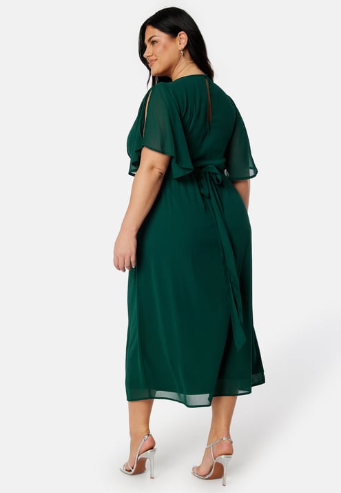 Bubbleroom Occasion Butterfly Sleeve Midi Dress