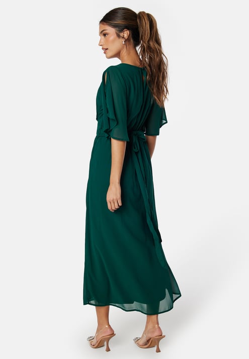 Bubbleroom Occasion Butterfly Sleeve Midi Dress