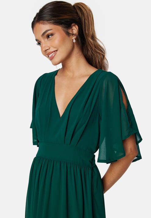 Bubbleroom Occasion Butterfly Sleeve Midi Dress