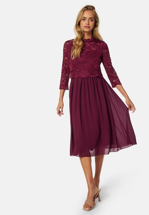 Bubbleroom Occasion Lace Midi Dress