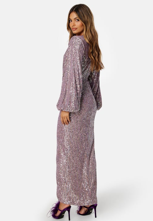 Bubbleroom Occasion Sequin Wrap Gown