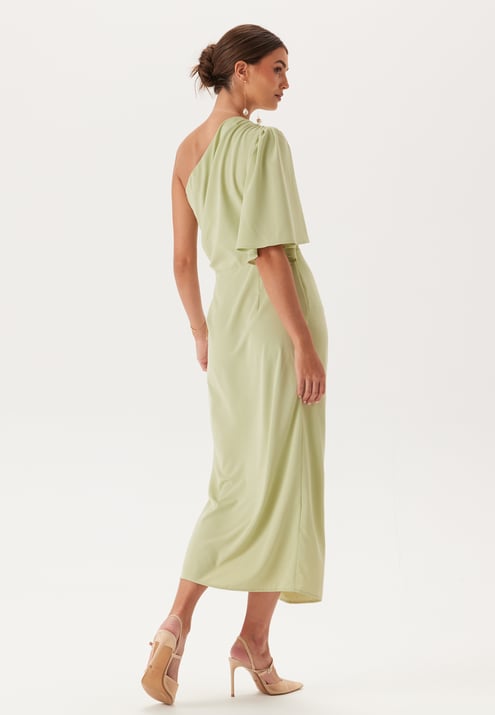 Bubbleroom Occasion Ruched One Shoulder Midi Dress