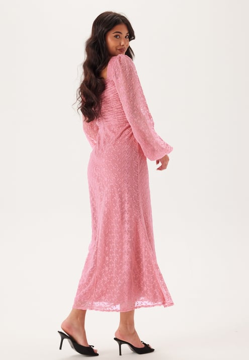 Bubbleroom Occasion Ruched L/S Ankle Dress 